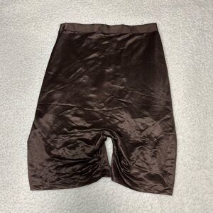 Skims Women Brown Sheer Sculpt Low Back Shorts Shapewear